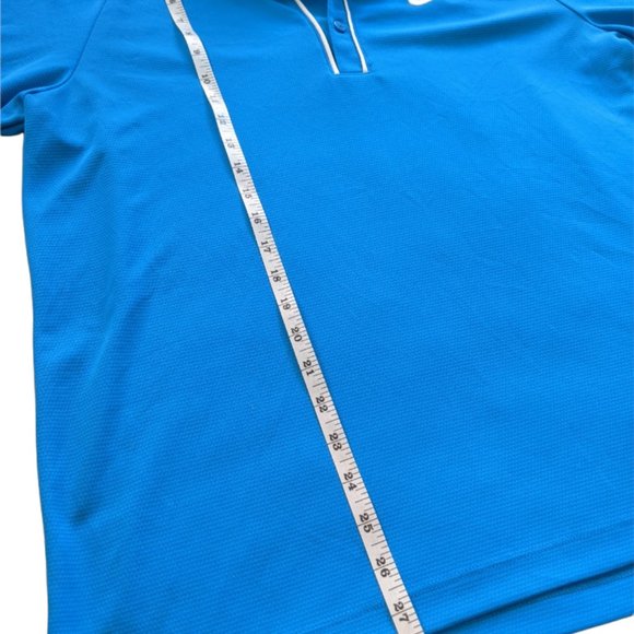 Nike Dry Fit Polo Shirt Blue Large - Picture 5 of 6